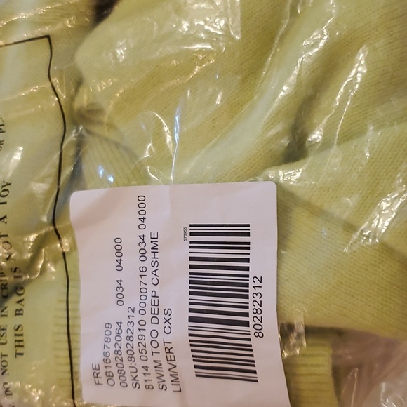 Free People Swim Too Deep Cashmere Cardigan - lime - Picture 11 of 15